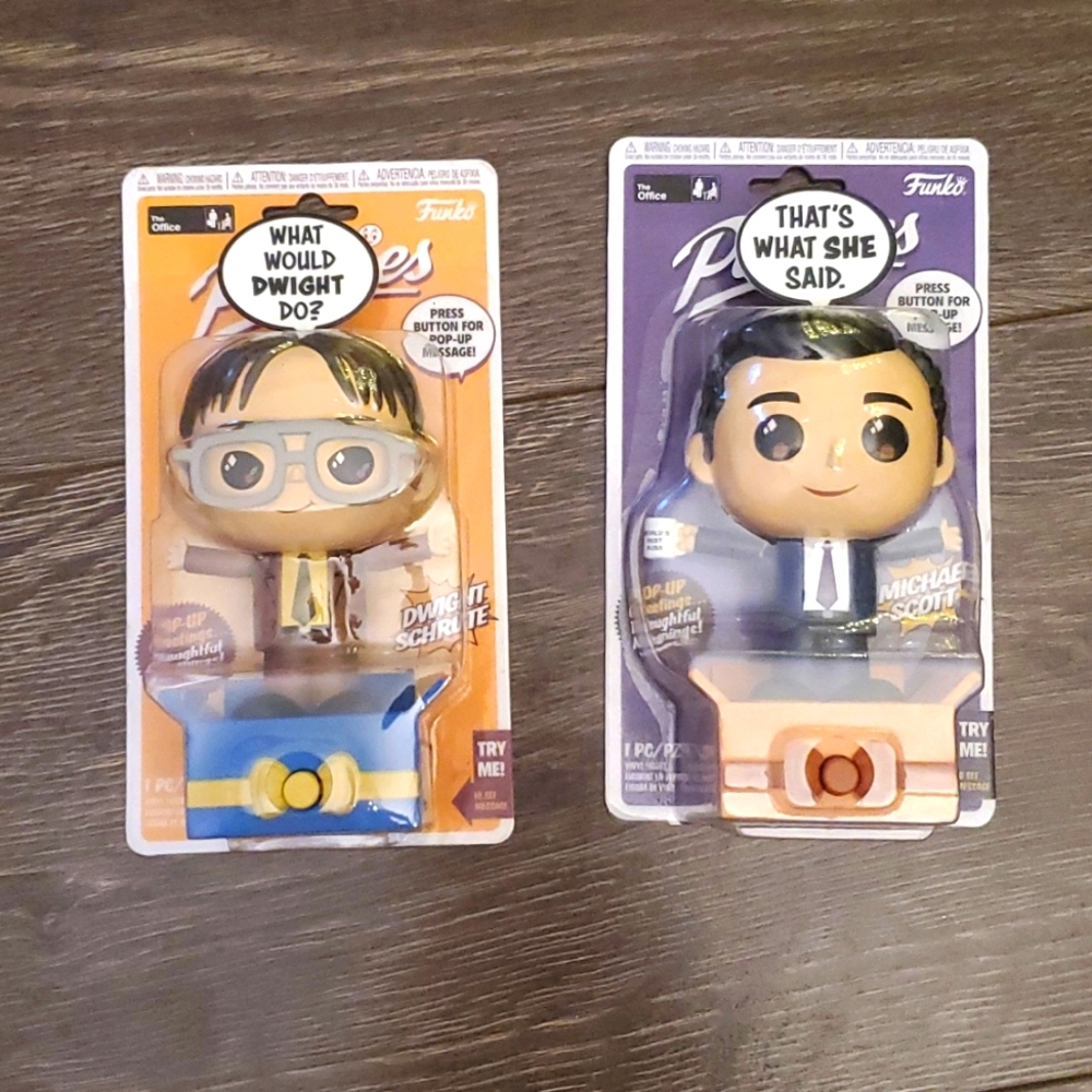 Funko Popsies - The Office Michael Scott and Dwight Schrute Pop up Brand New
